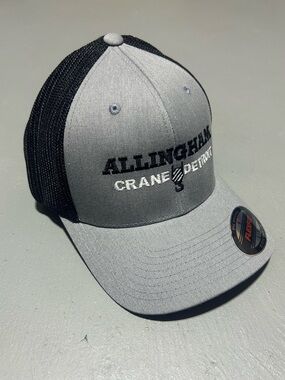 (NEW) Flexfit Black & Gray Hat (Size L/XL)